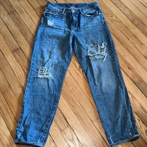 Express Boyfriend Mid Rise Denim